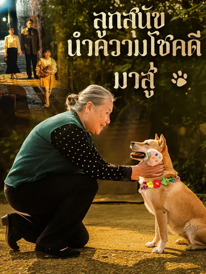 หน้าปกลูกสุนัขนำความโชคดีมาสู่