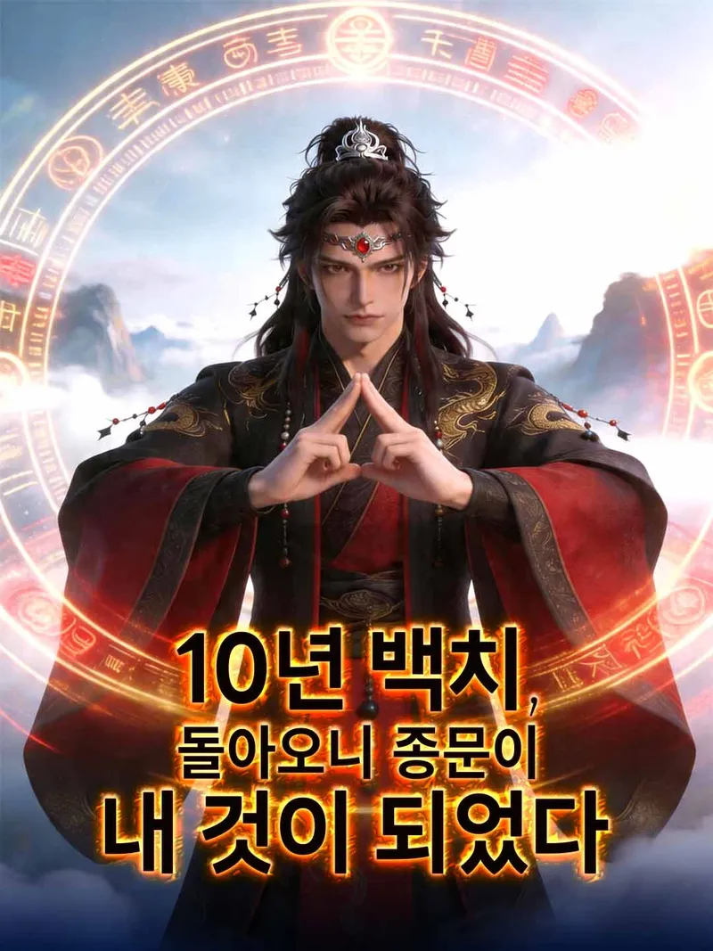 10년 백치, 돌아오니 종문이 내 것이 되었다 표지