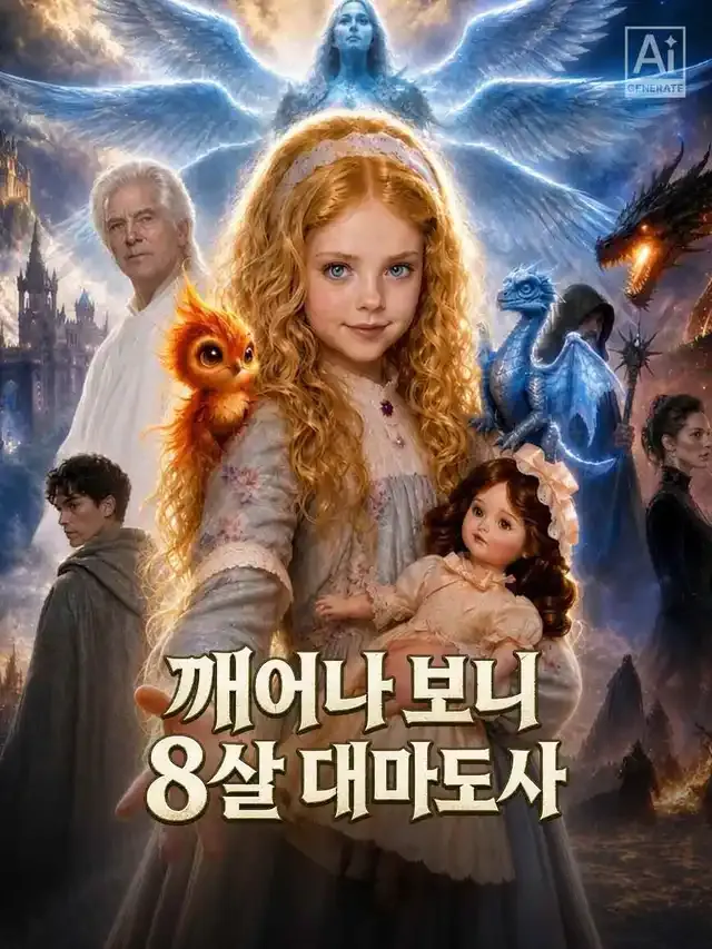 깨어나 보니 8살 대마도사 표지