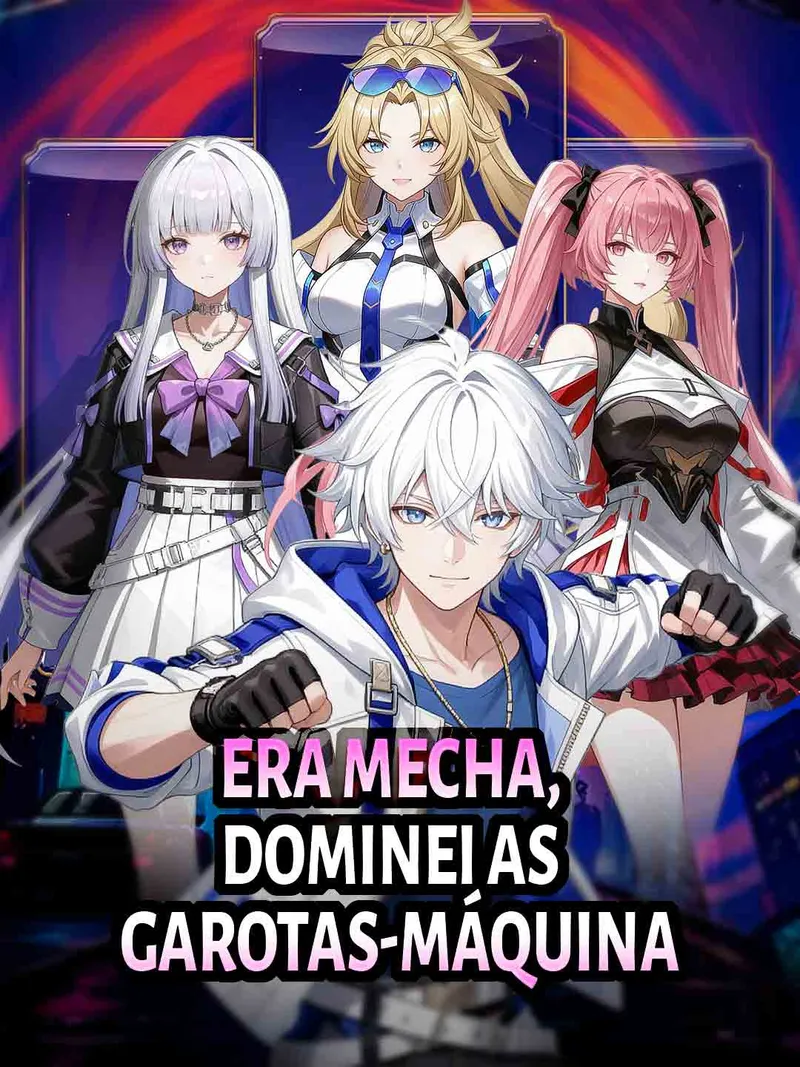Capa de Era mecha, dominei as garotas-máquina