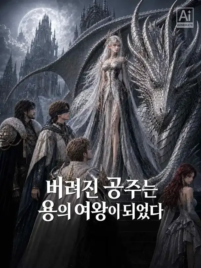버려진 공주는 용의 여왕이 되었다 표지