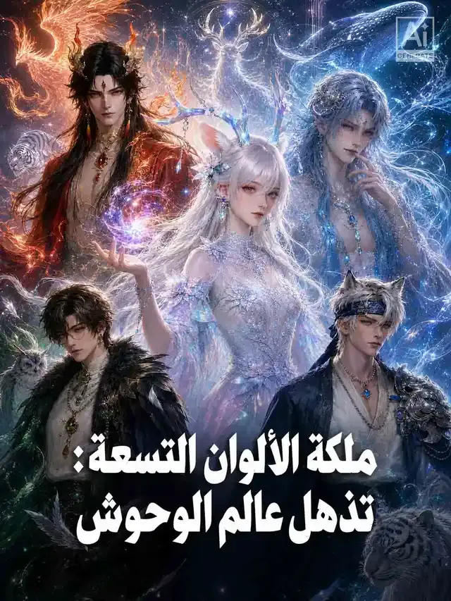 غلاف ملكة الألوان التسعة: تذهل عالم الوحوش