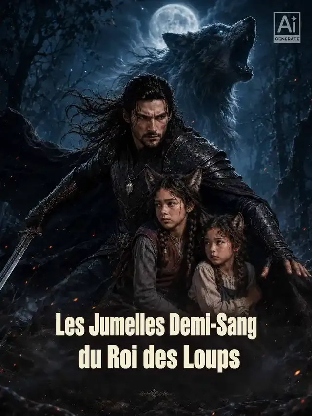 Couverture de Les Jumelles Demi-Sang du Roi des Loups