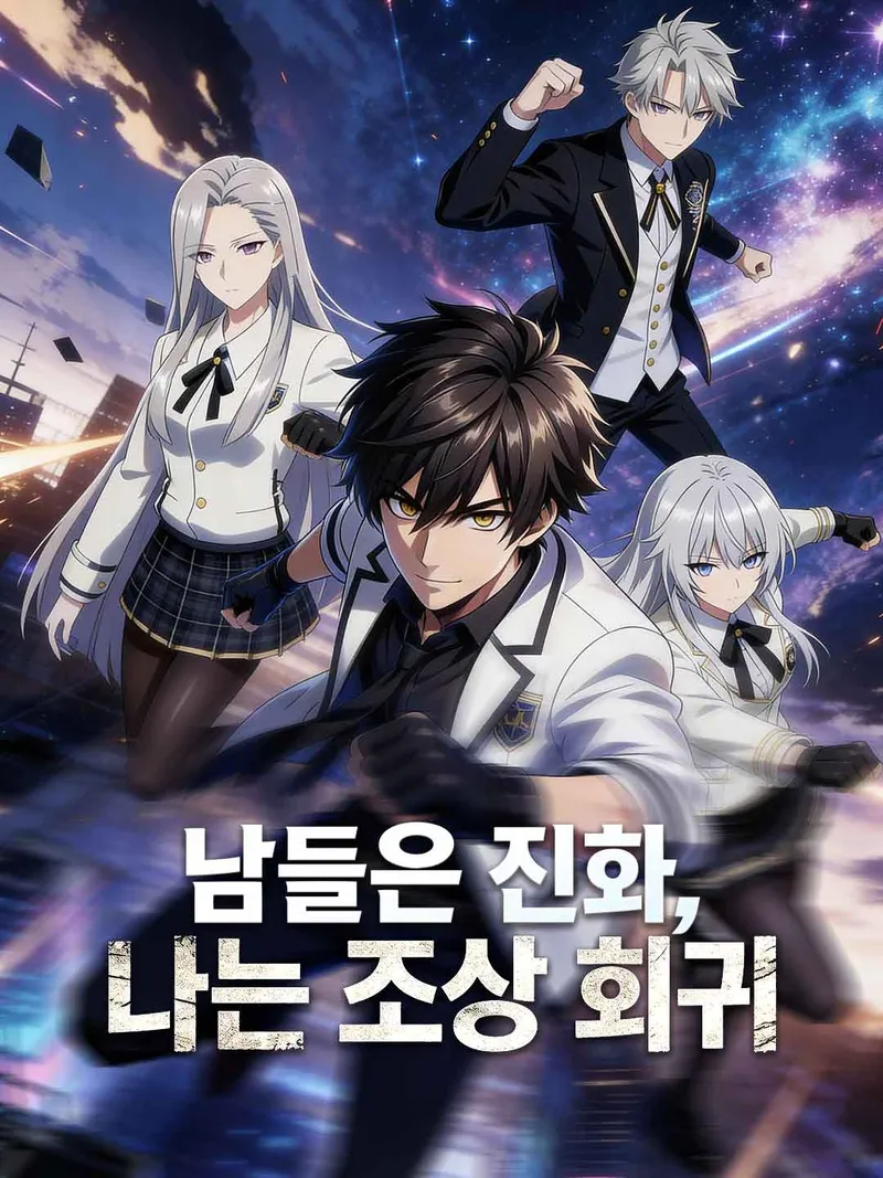 [더빙]남들은 진화, 나는 조상 회귀 표지