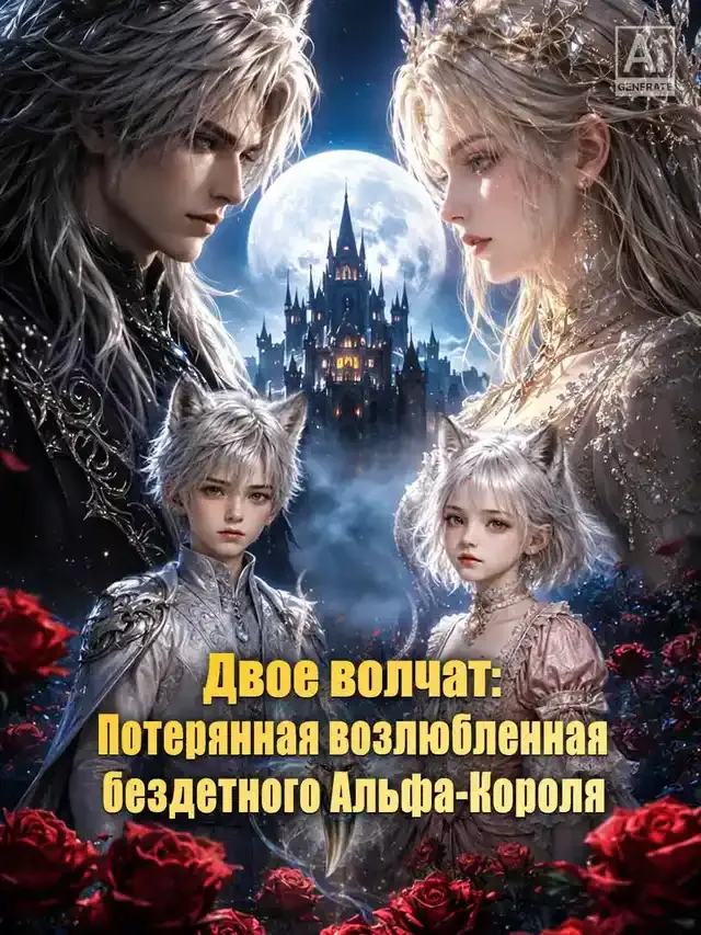 Обложка «Двое волчат: Потерянная возлюбленная бездетного Альфа-Короля»