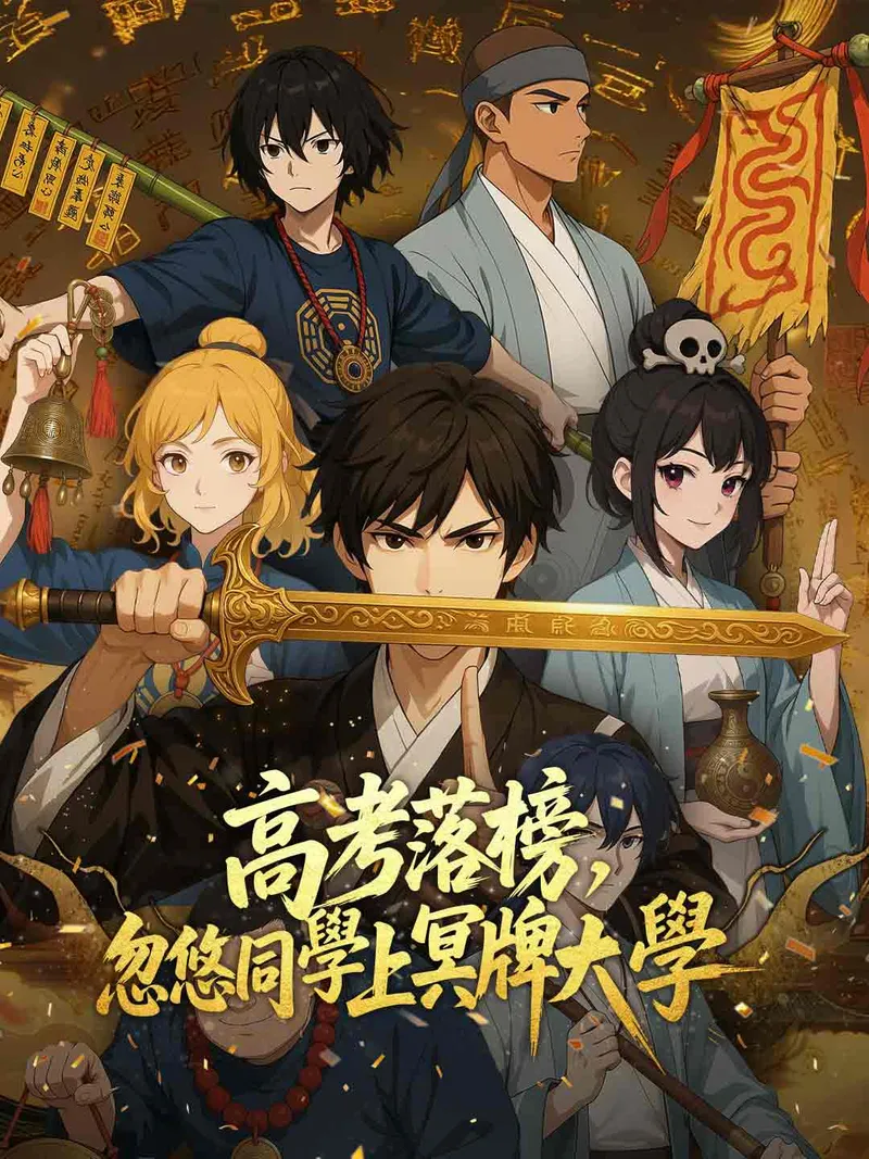 《高考落榜，忽悠同學上冥牌大學》封面