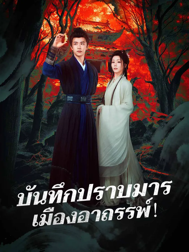 หน้าปกบันทึกปราบมาร เมืองอาถรรพ์！