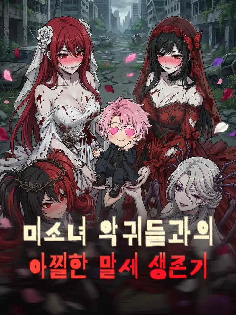 미소녀 악귀들과의 아찔한 말세 생존기 표지