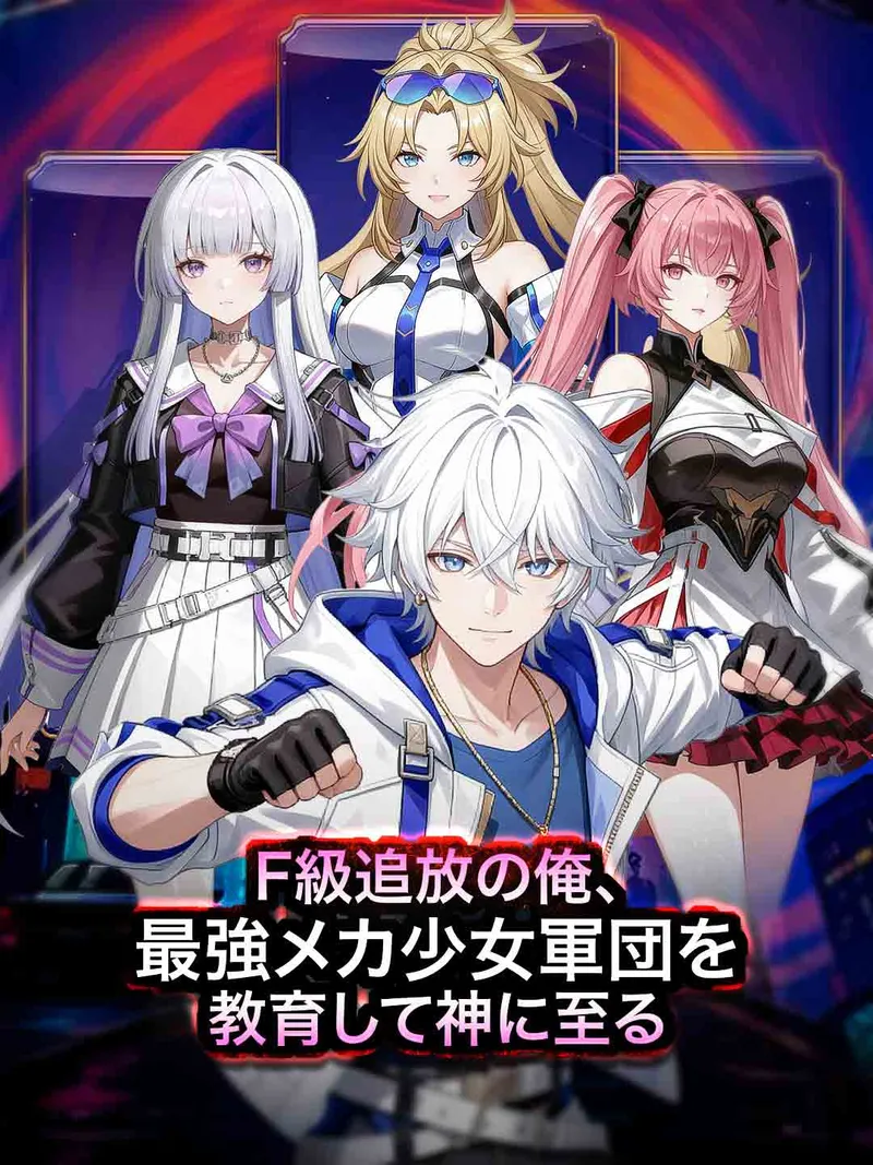 「F級追放の俺、最強メカ少女軍団を教育して神に至る」のカバー画像