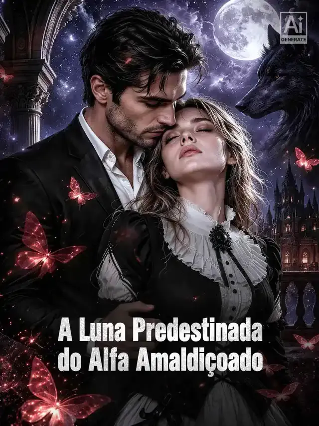 Capa de A Luna Predestinada do Alfa Amaldiçoado