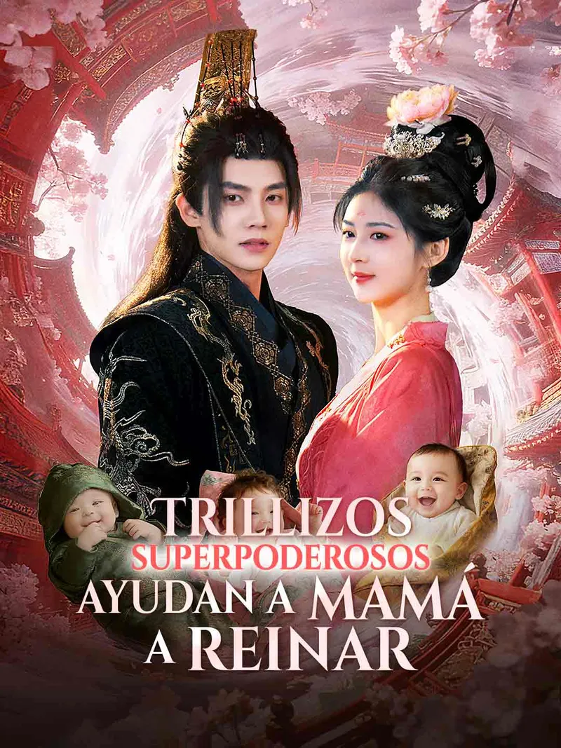 Portada de Trillizos superpoderosos ayudan a mamá a reinar