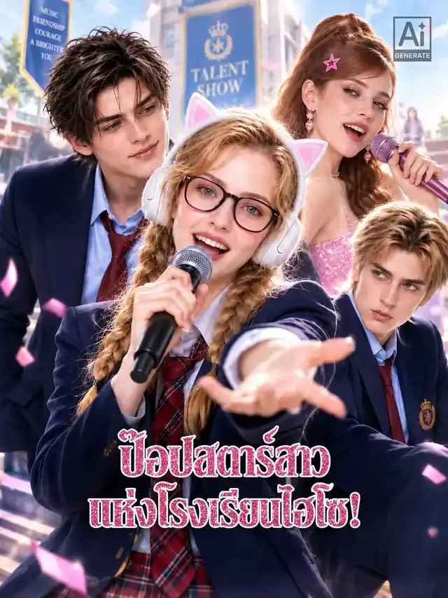 หน้าปกป๊อปสตาร์สาวแห่งโรงเรียนไฮโซ!