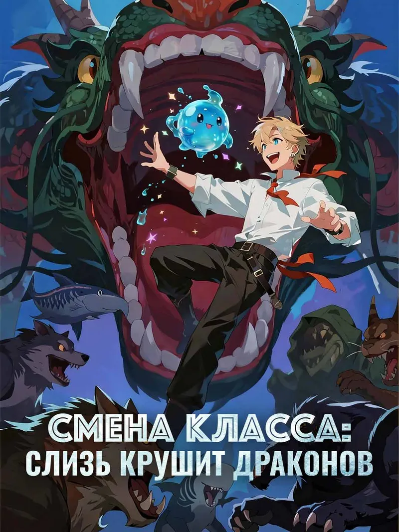 Обложка «Смена класса: слизь крушит драконов»