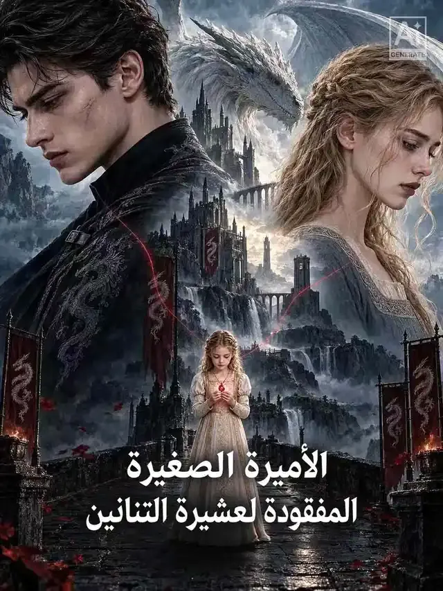 غلاف الأميرة الصغيرة المفقودة لعشيرة التنانين
