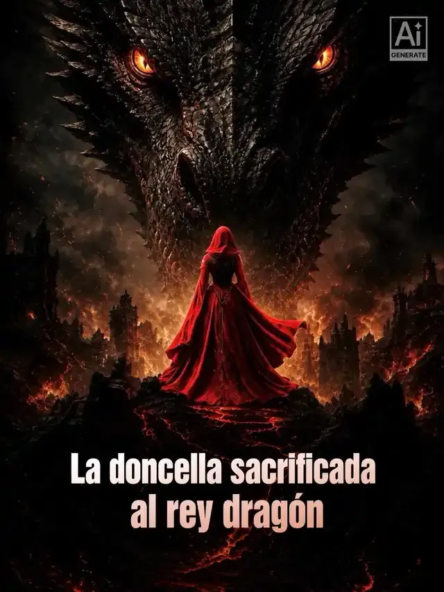 Portada de La doncella sacrificada al rey dragón