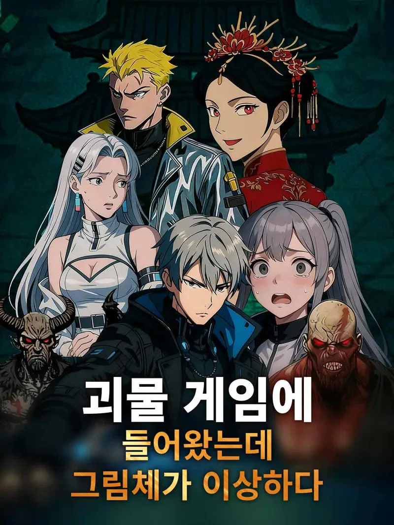 괴물 게임에 들어왔는데 그림체가 이상하다 표지