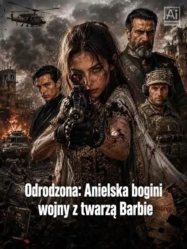 Okładka Odrodzona: Anielska bogini wojny z twarzą Barbie