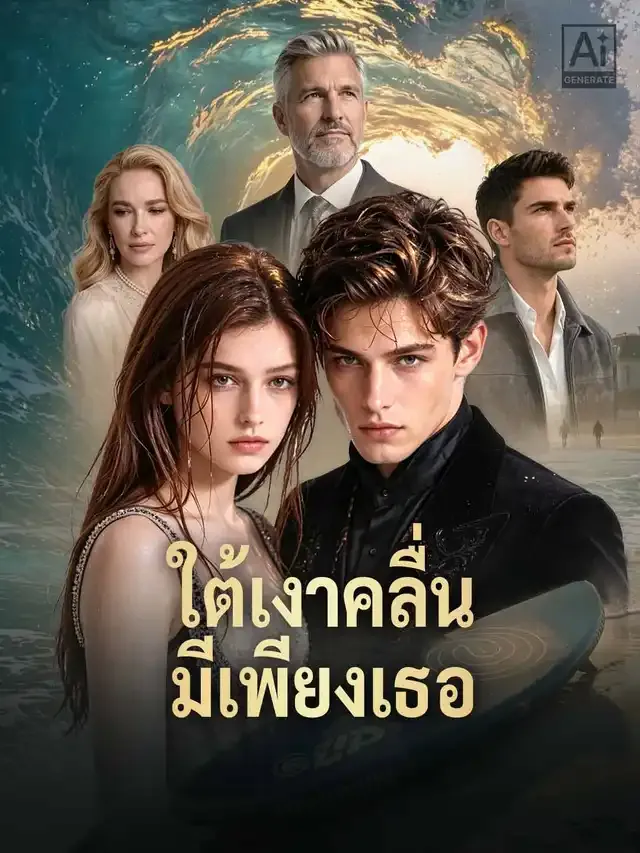 หน้าปกใต้เงาคลื่น มีเพียงเธอ