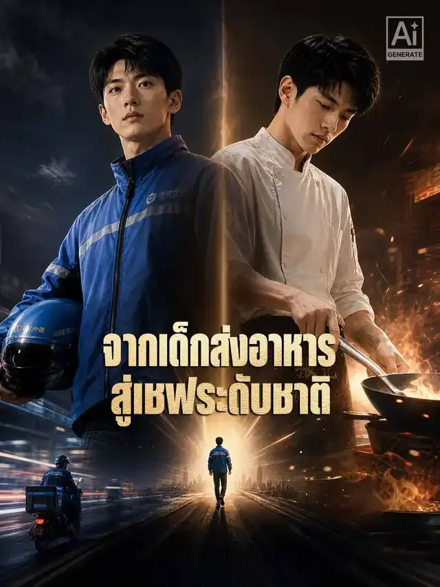 หน้าปกจากเด็กส่งอาหารสู่เชฟระดับชาติ