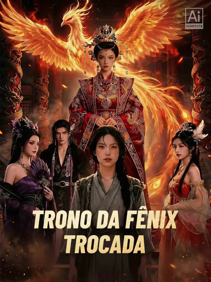 Capa de Trono da fênix trocada