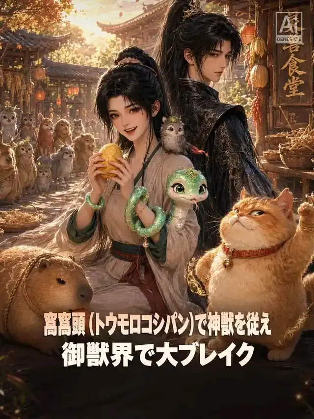 「窩窩頭（トウモロコシパン）で神獣を従え 御獣界で大ブレイク」のカバー画像