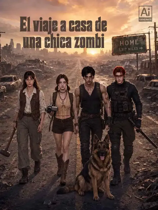 Portada de El viaje a casa de una chica zombi