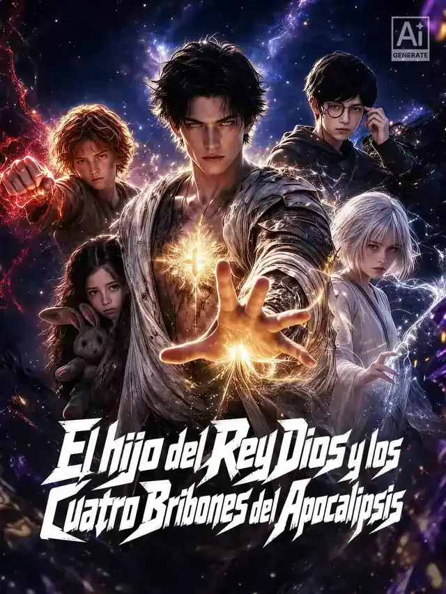Portada de El hijo del Rey Dios y los Cuatro Bribones del Apocalipsis
