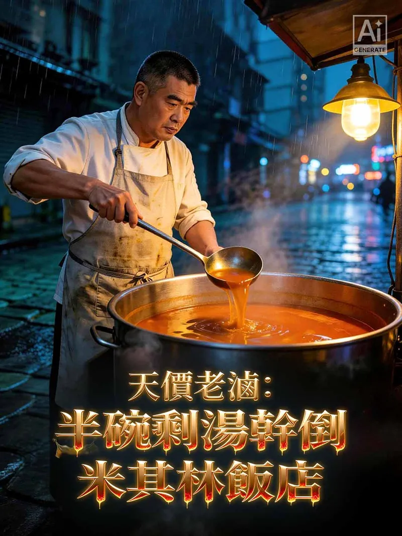 《天價老滷：半碗剩湯幹倒米其林飯店》封面