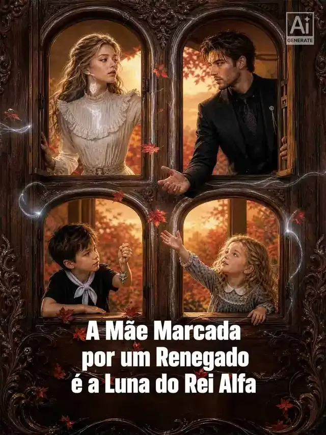 Capa de A Mãe Marcada por um Renegado é a Luna do Rei Alfa