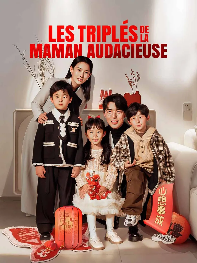 Couverture de Les triplés de la maman audacieuse