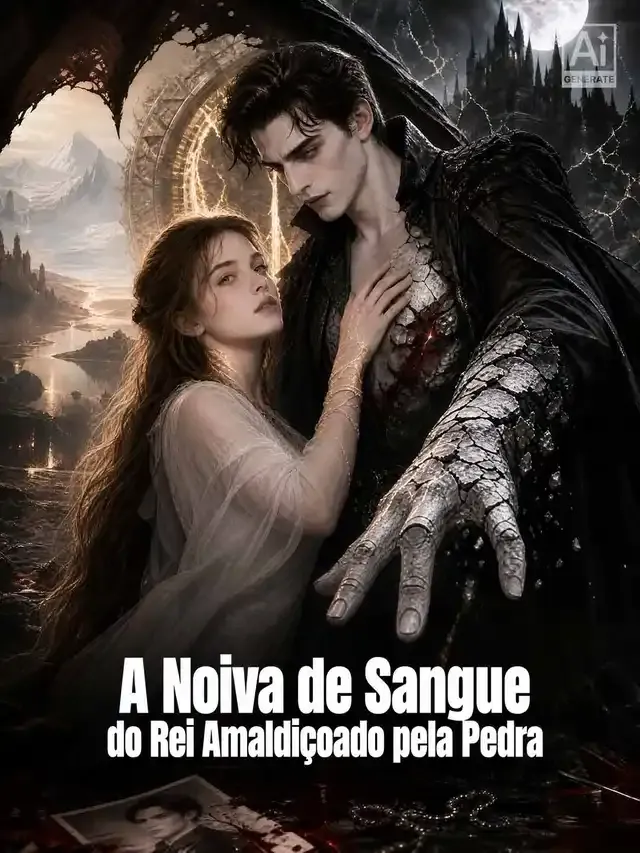 Capa de A Noiva de Sangue do Rei Amaldiçoado pela Pedra