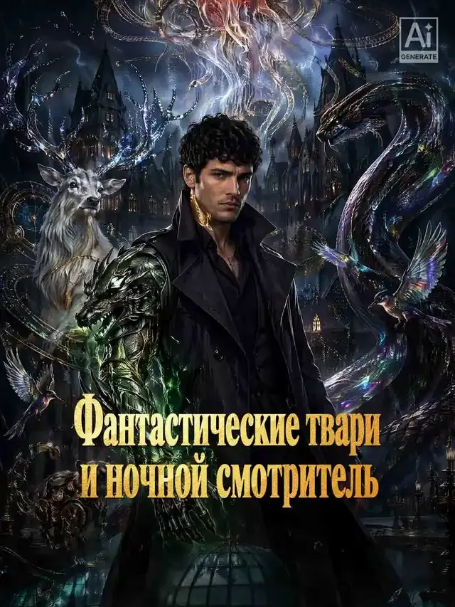 Обложка «Фантастические твари и ночной смотритель»