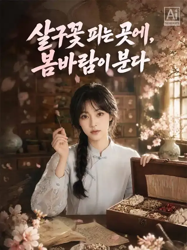 살구꽃 피는 곳에, 봄바람이 분다 표지