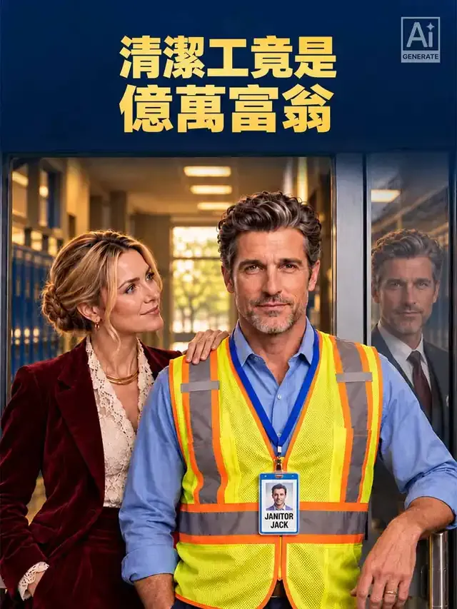 《清潔工竟是億萬富翁》封面