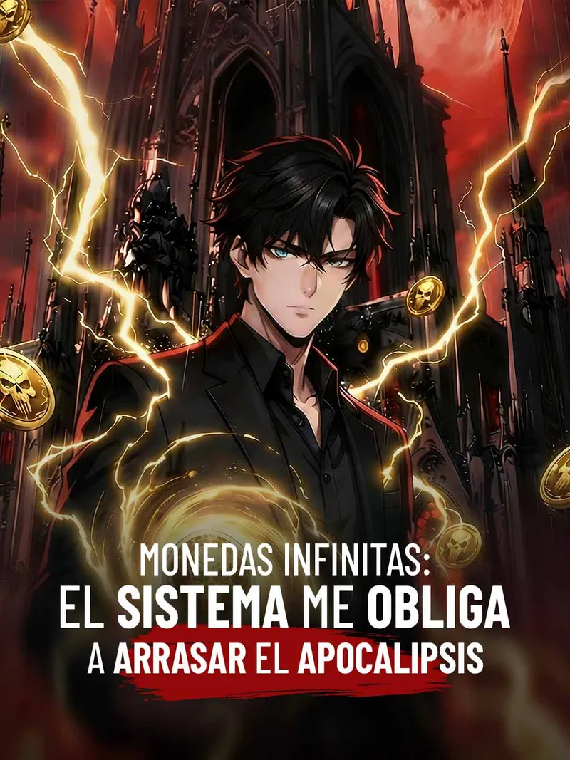 Portada de Monedas infinitas: el sistema me obliga a arrasar el apocalipsis