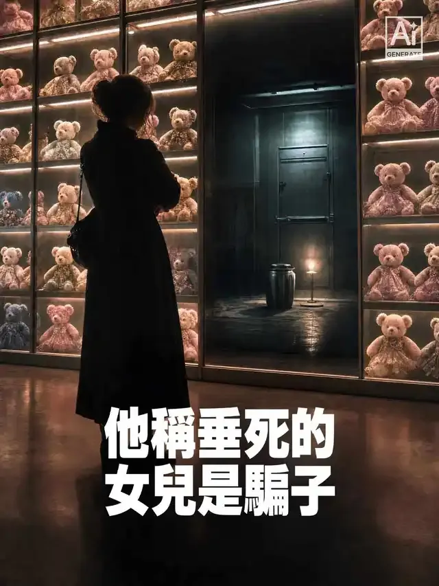 《他稱垂死的女兒是騙子》封面