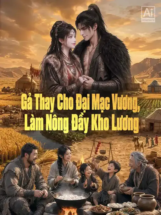 Ảnh bìa Gả Thay Cho Đại Mạc Vương, Làm Nông Đầy Kho Lương