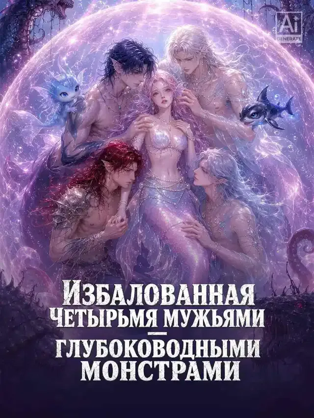Обложка «Избалованная четырьмя мужьями — глубоководными монстрами»