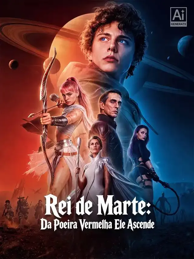 Capa de Rei de Marte: Da Poeira Vermelha Ele Ascende