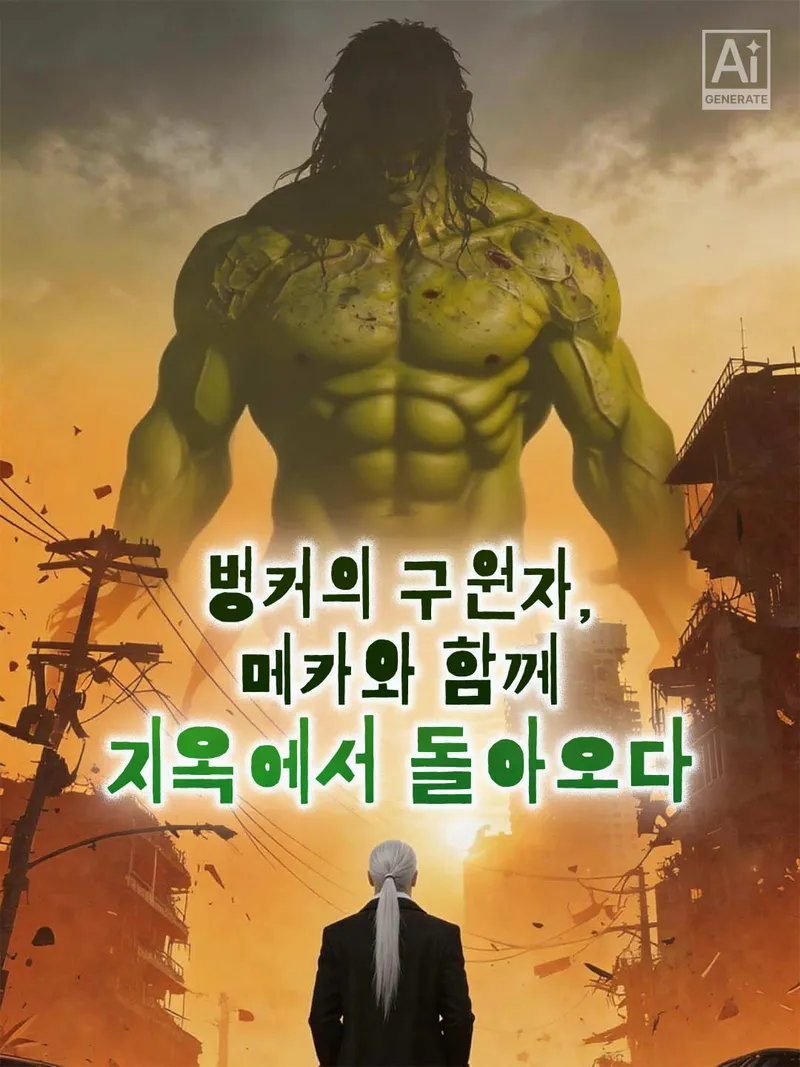벙커의 구원자, 메카와 함께 지옥에서 돌아오다 표지