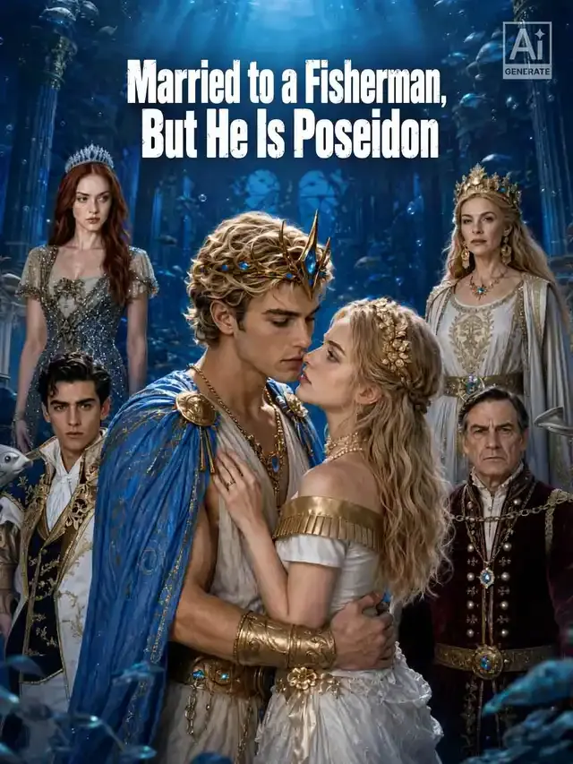 Married to a Fisherman, But He Is Poseidon cover