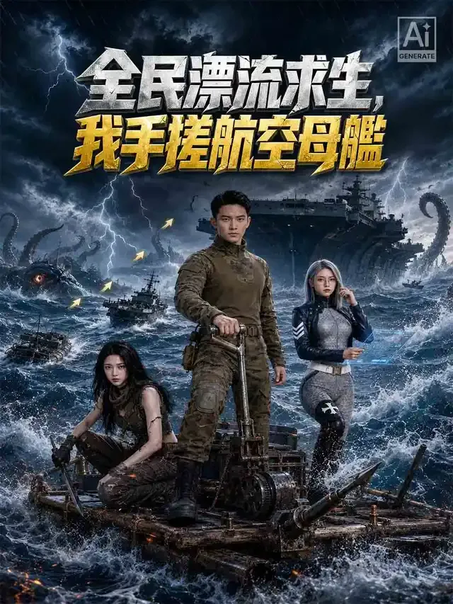 《全民漂流求生，我手搓航空母艦》封面