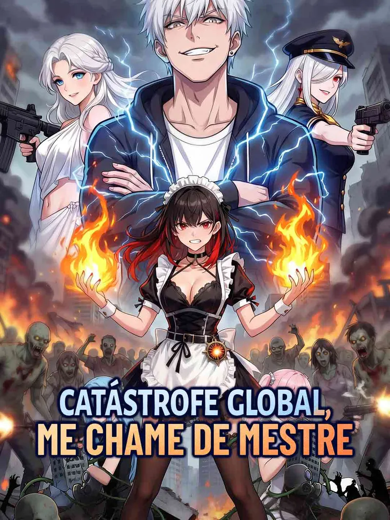 Capa de Catástrofe global, me chame de mestre