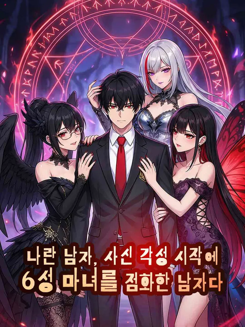 나란 남자, 사신 각성 시작에 6성 마녀를 점화한 남자다. 표지