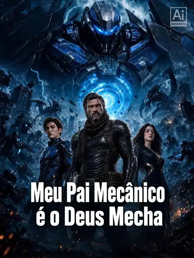 Capa de Meu Pai Mecânico é o Deus Mecha