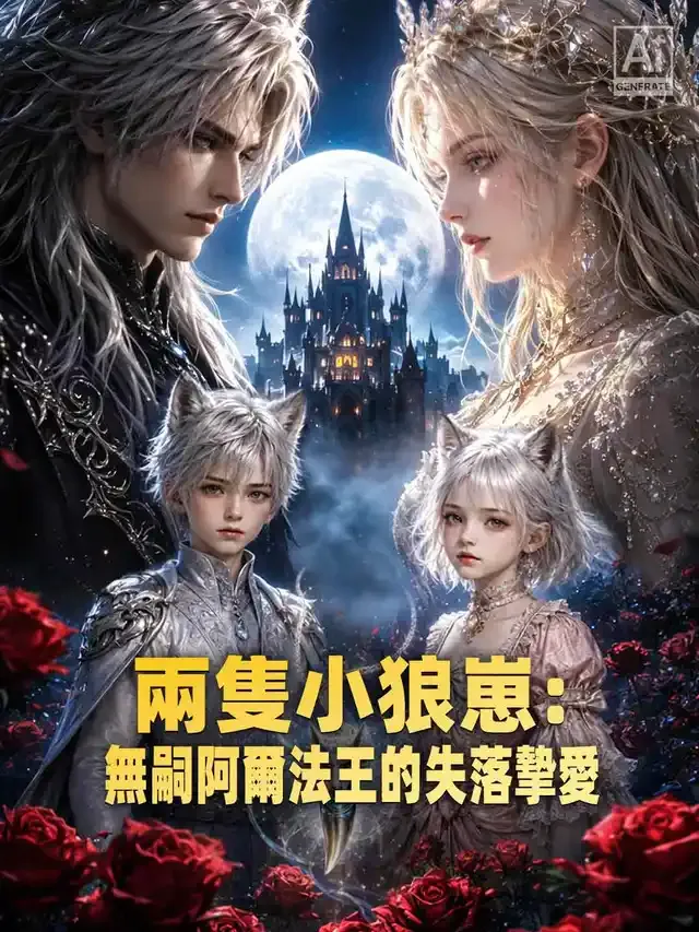 《兩隻小狼崽：無嗣阿爾法王的失落摯愛》封面