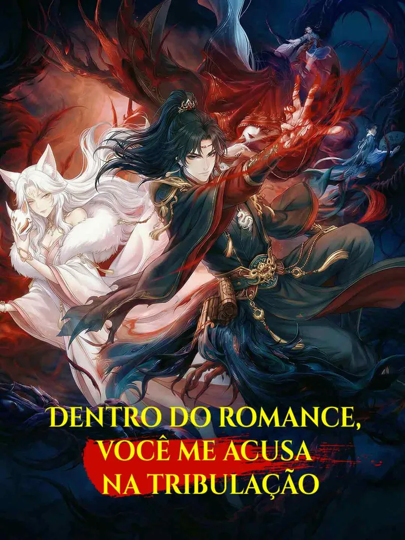 Capa de Dentro do romance, você me acusa na tribulação