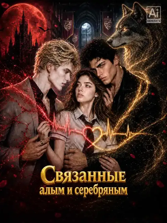Обложка «Связанные алым и серебряным»