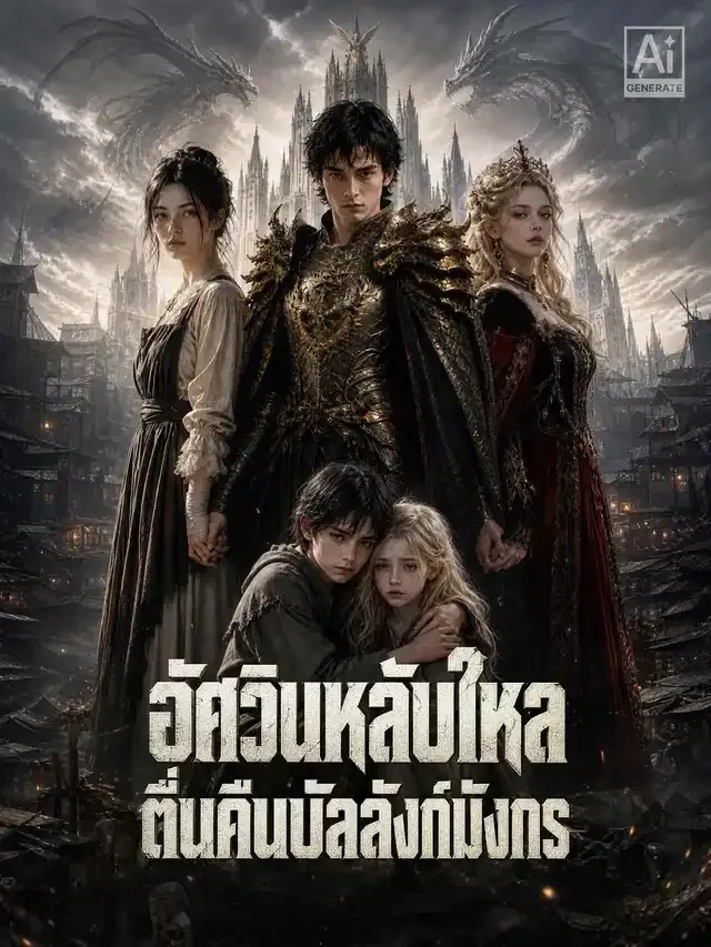 หน้าปกอัศวินหลับใหลตื่นคืนบัลลังก์มังกร