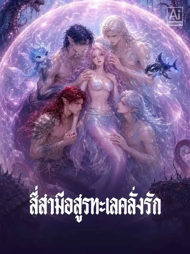 หน้าปกสี่สามีอสูรทะเลคลั่งรัก